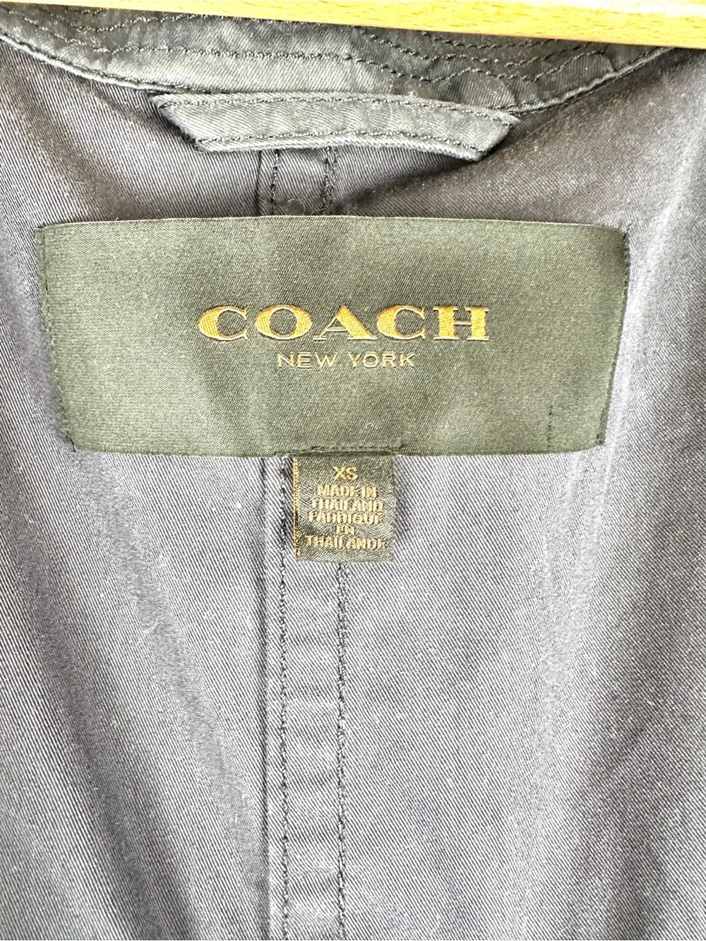 Coach  Hadley Anorak Jacket Navy Black Quiet Luxury Minimalist